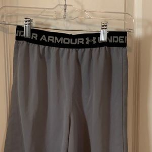 Under Armour Boy's Youth Medium shorts. Grey and Black